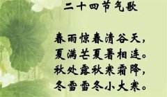 中国奇妙的农历（二十四节气）