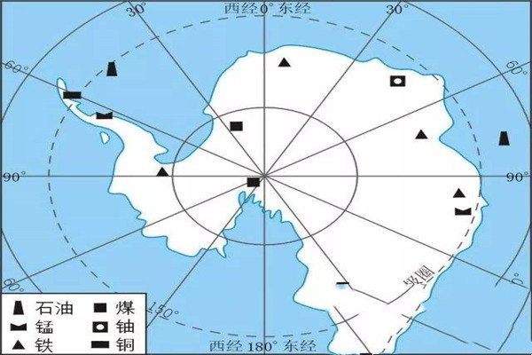 南极大陆是自然资源极其丰富的地区