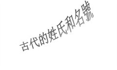 古人的姓氏、名字、别号与谥号有何区别？